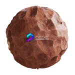 متریال سنگ ماسه ای قرمز بافت خشن | rough red sandstone 65 17 1 memarbash.com