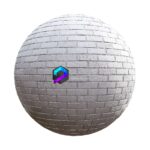 تکسچر دیوار آجری سفید طوسی | white brick wall 63 39 1 memarbash.com