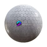 تکسچر کاشی 6 ضلعی طرح بتن اکسپوز | white hexagonal tiles 62 82 1 memarbash.com