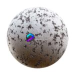 تکسچر PBR پلاستر رنگ شده به همراه هوازدگی | white painted worn plaster wall 62 68 1 memarbash.com