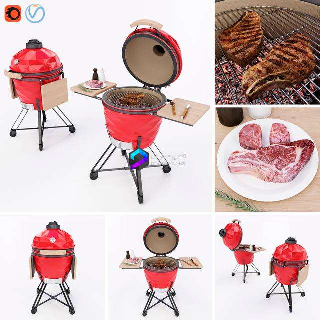 مدل سه‌بعدی Amado Grill برای طراحی مدرن